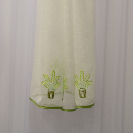 Perdea Velaria verde de bucatarie , 260x145 cm [2]