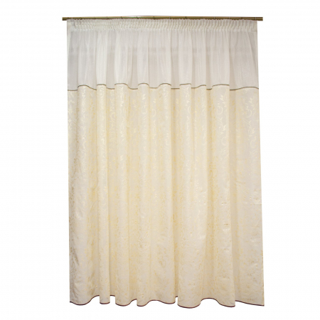 Perdele bucatarie - Perdea Velaria baroc auriu, 300x180 cm