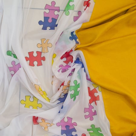 Perdea Velaria puzzle multicolor, 270x160 cm [1]