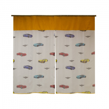 Perdea Velaria voal alb cu masini, 380x185 cm [2]