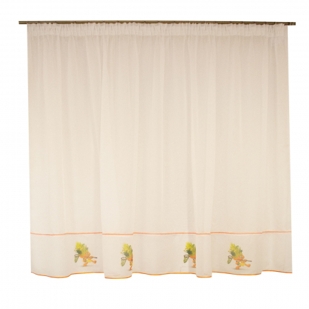 Perdele moderne - Perdea Velaria voal alb cu troli, 300x175 cm
