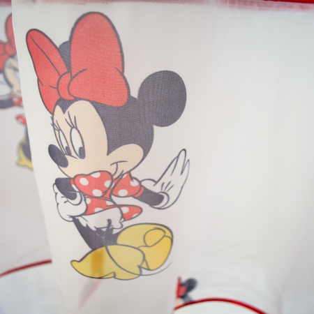 Perdea Velaria voal alb cu Minnie Mouse, 430x150 cm [2]