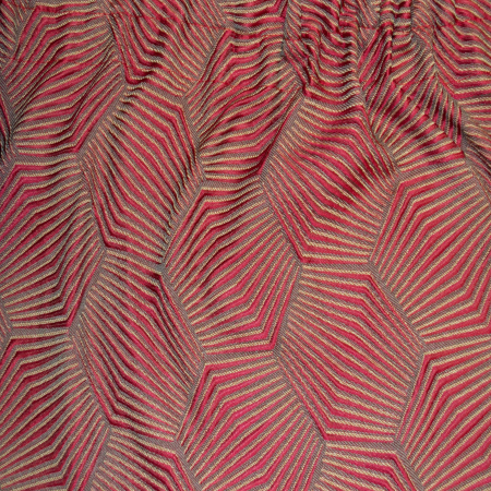 Perdea Velaria in alb cu banda rosie, 240x150 cm [3]