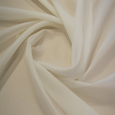 Perdea Velaria voal ivoire cu tafta baroc maro, 140x165 cm [1]