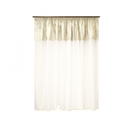Perdea Velaria voal alb si tafta baroc, 245x155 cm [1]