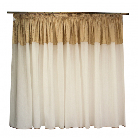 Perdele la oferta - Perdea Velaria in sama bej, 470x165 cm