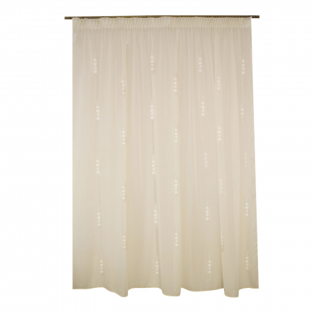 Perdea Velaria voal unt cu imprimeu geometric, 260x245 cm [0]