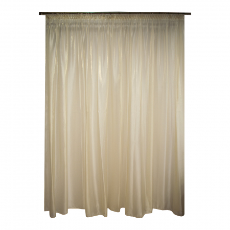 Perdea Velaria voal crem lucios, 420x245 cm [0]