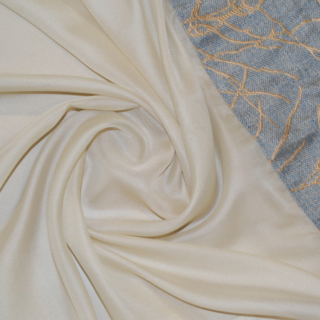 Perdea Velaria voal crep crem, 150x150 cm [2]
