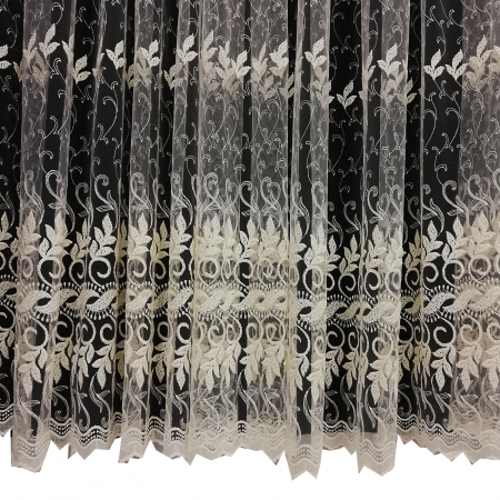 Perdea Velaria tul frunza ivory 420 x 245 [3]