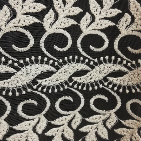 Perdea Velaria tul frunza ivory 420 x 245 [1]