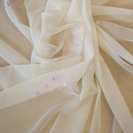 Perdea Velaria voal imprimeu lila, 120x245 cm [3]