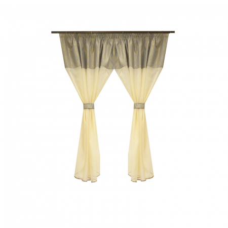 Perdele bucatarie - Perdea Velaria organza ecru, 300x145 cm