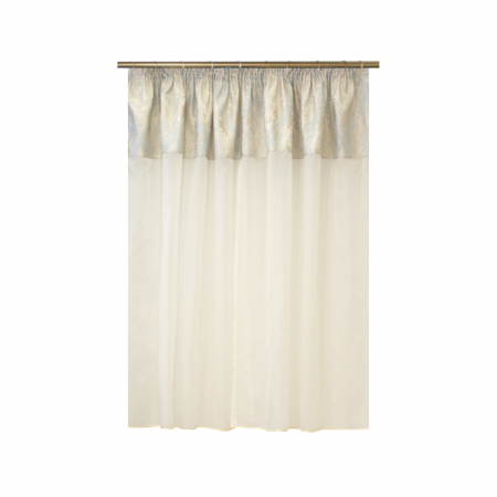 Perdea Velaria  voal ivoire si tafta baroc, 210x145 cm [1]