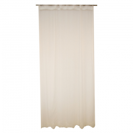 Perdele - Perdea Velaria tiul ivoire cu bordura, 140x245 cm