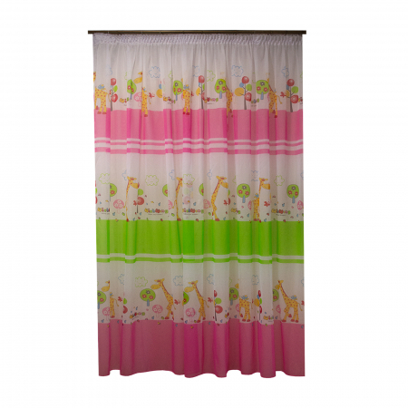 Perdele - Perdea Velaria voal copii cu girafe, 300x250 cm