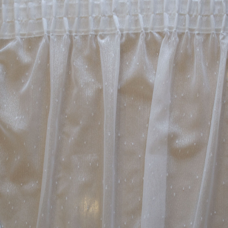 Perdele la oferta - Perdea Velaria voal ploita alba, 220x245 cm