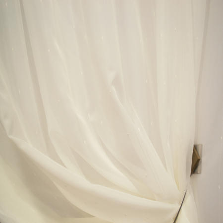 Perdea Velaria voal ploita ivoire, 335x245 cm [2]
