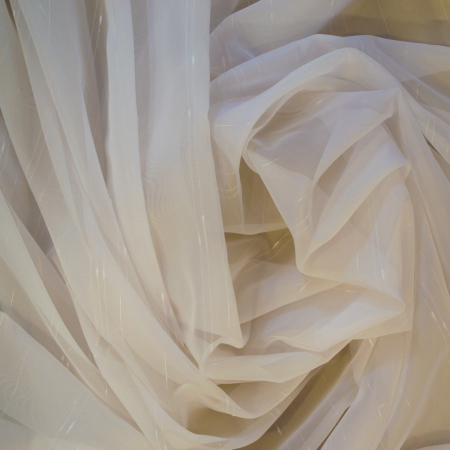 Perdea Velaria voal ploita ivoire, 335x245 cm [4]
