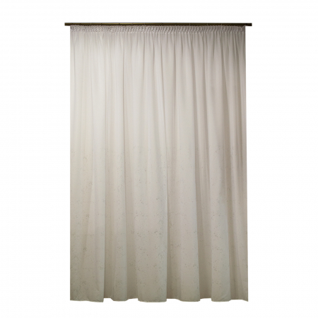 Perdele de lux - Perdea Velaria voal premium alb cu patina arginite, 300x250 cm