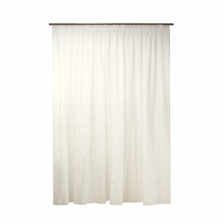 Perdele Outlet - Perdea Velaria voal premium ivoire cu patina aurie, 300x250 cm