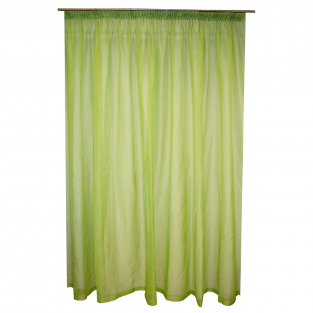 Perdele la oferta - Perdea Velaria voal verde cu rejansa, 340x250 cm