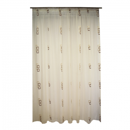 Perdea Velaria sable patrate maro, 270x250 cm [0]