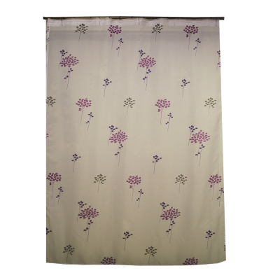 Perdele moderne - Perdele Velaria  voal cu flori mov 150x245