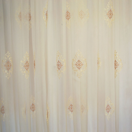 Perdea Velaria tiul cu baroc roz prafuit, 420x245 cm [2]