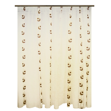 Perdeasable floare stea wenge 290x245 cm [0]