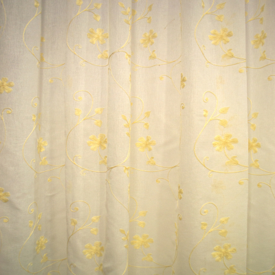 Perdele inisor flori galben 270x245 cm [2]