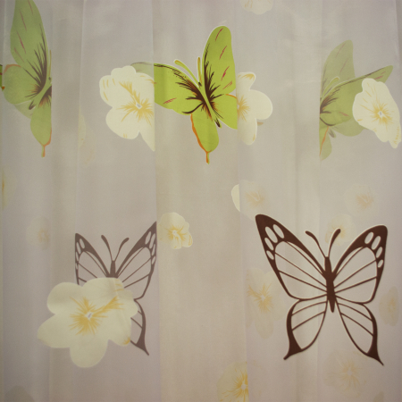 Perdele Velaria Organza cu fluturi multicolor, 2x130x245 cm [1]