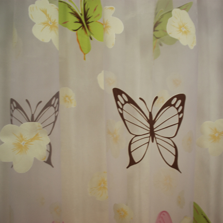 Perdele Velaria Organza cu fluturi multicolor, 2x130x245 cm [2]
