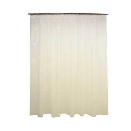Perdele Outlet - Perdele Velaria sable cu fluturi Ivory, 300x255 cm