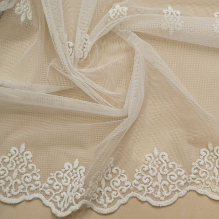Perdele Velaria tul ivoire cu model brodat, 300x 270 cm [1]