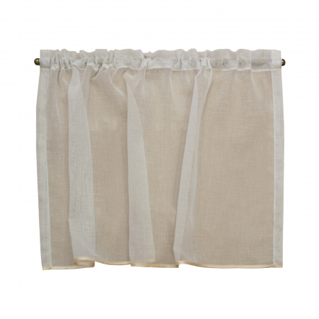 Perdele bucatarie - Perdeluta Velaria in ivoire, 90x50 cm