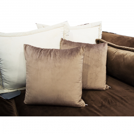 Perne - Perna Velaria Catifea Cream  40/40 cm - Burduf cadou