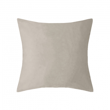 Perne - Perna Velaria, catifea Beige Grey, 40x40 cm - Burduf cadou