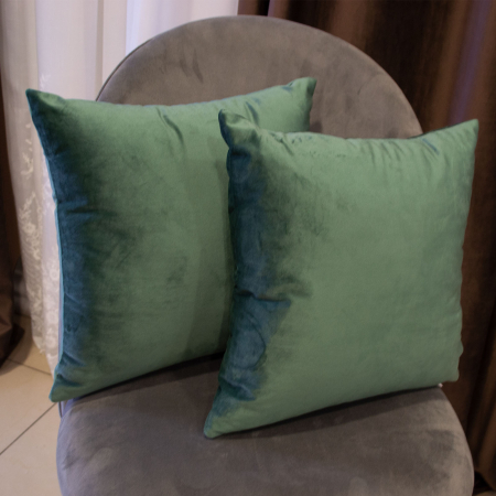 Perne - Perna Velaria, catifea verde, 40x40 cm - Burduf cadou