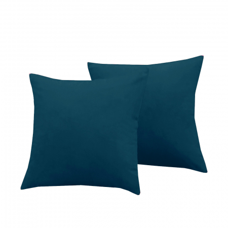 Perna Velaria, catifea Deep Blue, 40x40 cm - Burduf cadou [2]