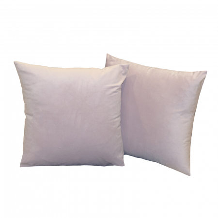 Perna Velaria, catifea Pale Pink, 40x40 cm - Burduf cadou [1]