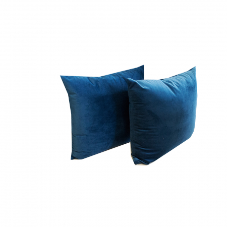 Perna Velaria Catifea  Albastru 40/40 cm - Burduf cadou [2]