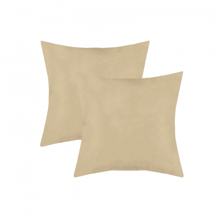 Perna Velaria, catifea Safari Beige, 40x40 cm - Burduf cadou [1]