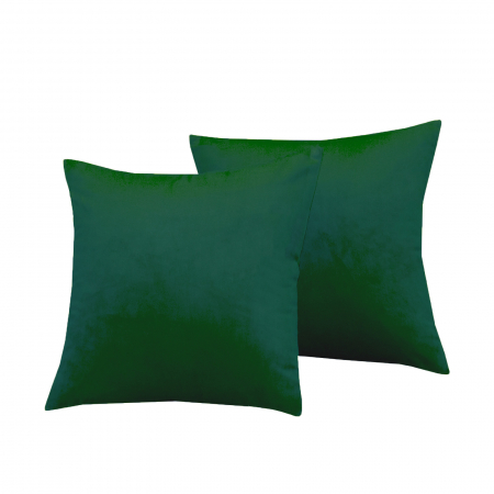 Perna Velaria, catifea Emeral Green 40x40 cm - Burduf cadou [2]