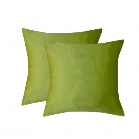 Perna Velaria, catifea Greenery, 40x40 cm - Burduf cadou [1]