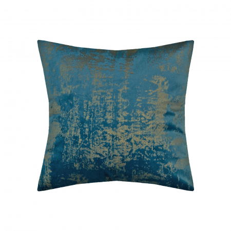 Perne - Perna Velaria, catifea Goldish Blue 40x40 cm - Burduf cadou
