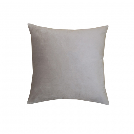 Perne - Perna Velaria, catifea Shell Grey, 40x40 cm - Burduf cadou