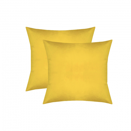 Perna Velaria, catifea Banana Yellow, 40x40 cm - Burduf cadou [1]