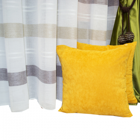 Perna Velaria galben 40/40 cm - Burduf cadou [1]