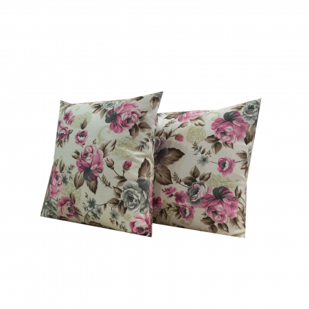 Perne - Perna Velaria Flowers Roz 40/40 cm - Burduf cadou